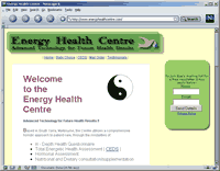 Sue Roebuck's Energy Health Center - Screen shot